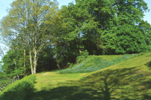 The terraces below the mansion Leith Hill